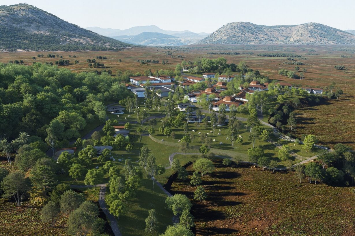 CGI aerial image of the new Animal Aid