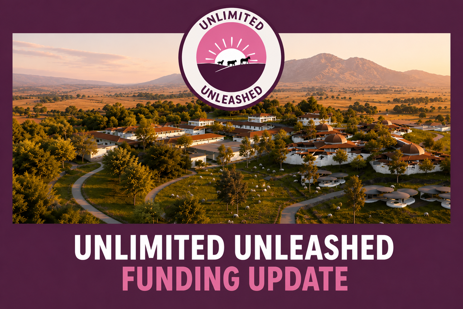 Graphic showing CGI of Unlimited Unleashed with text saying Unlimited Unleashed Funding Update